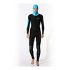 S016S017S018 One-piece Diving Suit Wetsuit Surfing   light blue hooded printed