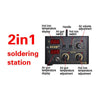 2IN1 SMD HOT AIR REWORK SOLDERING IRON STATION