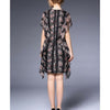 Elegant Temperament Lotus Leaf Edge Slim Dress60192  S
