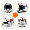 Moto Motocicleta Escúter Casco de Seguridad Calavera Blanco