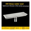 SELECT DEEP WATER BURST 30X11CM 304 stainless steel rectangular floor drain MELI