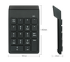 Bluetooth sans Fil Clavier Numérique Num Pad 18 Clé pour Pc Macbook Air Ios