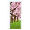 Neuf 3d Diy PVC Imperméable Porte Autocollant Mural Sakura Arbre Qd009