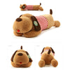 Lovely large striped dog lying dog plush doll play Papa new girls birthday gift