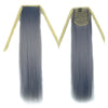 Wig Horsetail Black to Granny Grey Curled