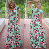Romantic White Floral Boutique Maxi Long Party Dress