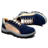 Men's Nubuck Leather Work Safety Shoes Summer Breathable Smash-proof Penetration