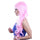 60cm Long Curly Front Lace Cosplay Party one piece Hair cap Wig  Pink
