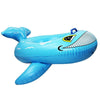 Inflatable Cartoon Children Water Taxis Toy Swim Ring with Handle    blue fish