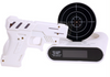 LCD Laser Gun Shooting Target Wake UP Alarm Desk Clock Novelty Gadget Fun Toy