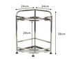 Nonslip 2-Tier Corner Cabinet Organizers  Kitchen Spice Condiment Shelf Rack