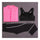 Breathable Woman Running Sports Fitness Yoga Clothes 3pcs Set   rose