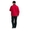 Bright Red with Black Collar Working Protective Gear Uniform Welder Jacket