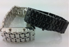 Futuristic Cool Design Blue LED Lava Watch Metallic Black or Sliver Bracelet Ban