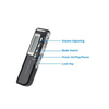 1.3" Led Mini Grabadora de Voz Digital con Mp3 Reproductor Plateado