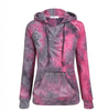 Damen Farbverlauf Batik Farbe Fleece Kapuzenpullover Sweatshirt Pullover Top