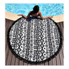 Bohème Rund Quaste Gestrickt Strandtuch Laterne Handtuch A3