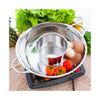 Thick stainless steel pot ears pot home fondue pots clear mother fondue cooker