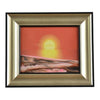 3d Kaltgestellt Verschieben Sand Glaskunst Bilderrahmen Wandbehang Rot Sun Rises