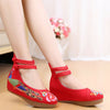 Old Beijing Cloth Shoes Embroidered Shoes High Heeled Shoes Woman National Style