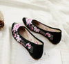 Chinese  Vintage Ethnic Embroidery Ballet Flat Marry Janes Dancing Shoes  Bling