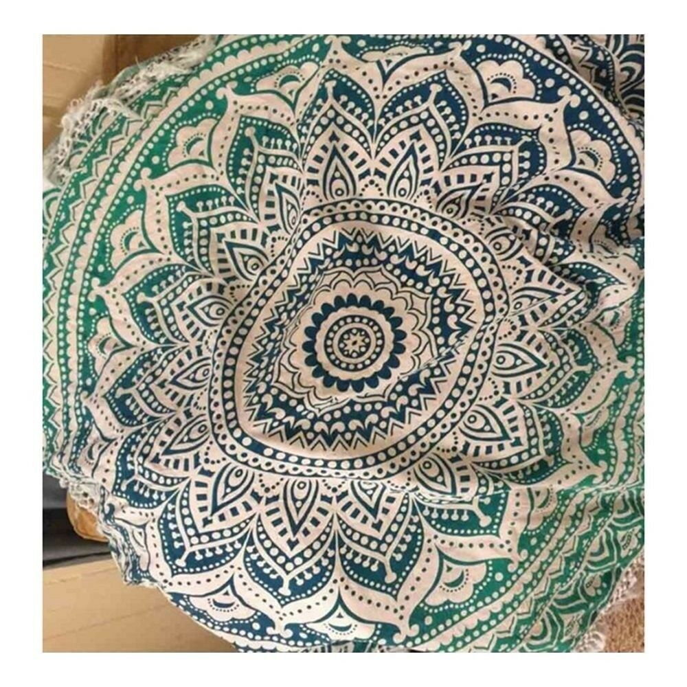 Round Tassel Knitted Beach Towel Lantern Towel Chiffon    8