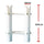 Plastic Tube Fishing Rod Holder Rack for Yacht with 2 Tubes