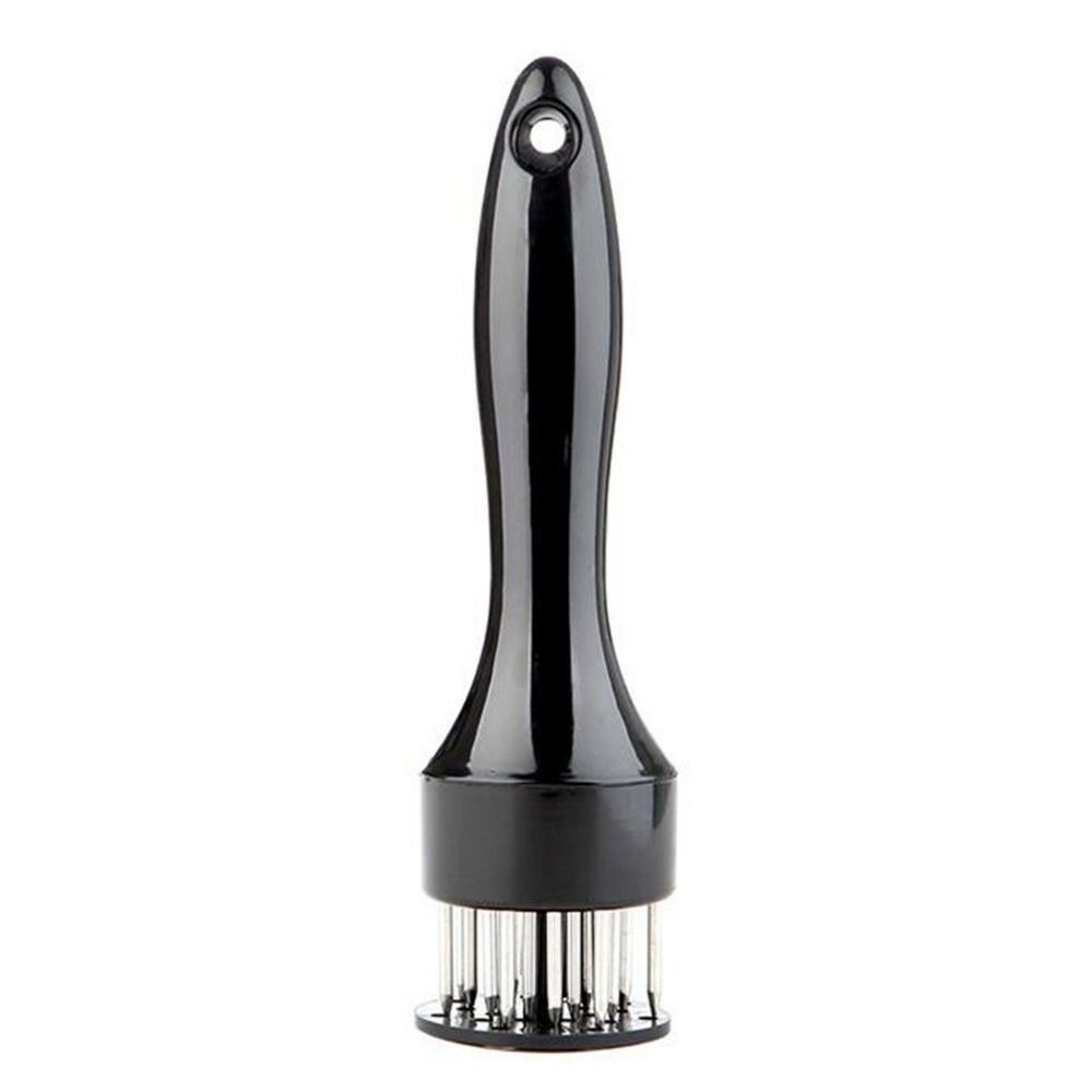 Stainless Steel Meat Tenderizer Needle Tendon Cutter Steak Black