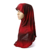 Dignified Muslim Kerchief Scarf Hat Zircon Printing   6