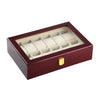 Pu Boîte Montre Multifonctionnel Montre Stockage Box 12 Positions