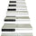 New 3D DIY PVC Waterproof  Stair Decals Wall  Floor Sticker Piano Keys QS009
