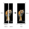 Porte Autocollant Neuf 3d Diy PVC Imperméable Décoration Murale Tigre Qd030