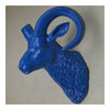 Sheep Head Wall Hanging Decoration Plastic blue