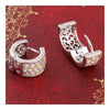 Fresh Earrings 18K Gold Platinum Galvanized   white