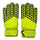 Latex Goalkeeper Gloves Roll Finger   yellow  8