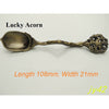 5 Pcs Alloy Vintage Royal Style Bronze Carved Small Coffee Spoon Flatware