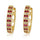 Colorful Zircon Earrings 18K Gold Platinum