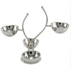 Snacks Dishes Stainless Steel Desserts Fruits Holder 4pcs design