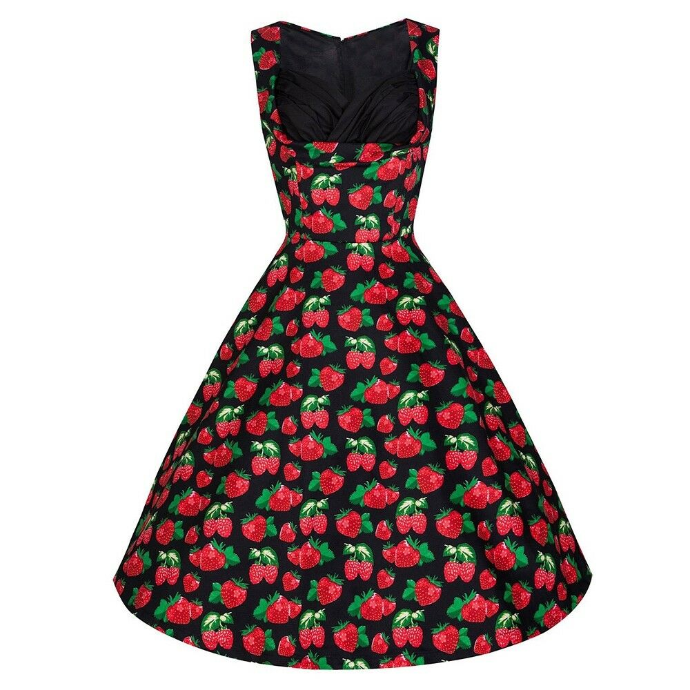 Boob Tube Top Pleated Skirt Strawberry Dress