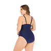 Sexy Classic Blue Red Blossom Lily Padded One Piece  Swimsuit Padded Bra Tankini