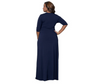 Talla Grande Escotado Delantero Noche Vestido Largo Evento Fiesta Vestido Formal