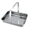 Handheld Towel Tray Stainless Steel Rectangle Dish for restaurant