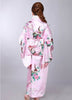 Vintage Rétro de Luxe Japonais Vêtement Kimono Costume Cosplay Yukata Robe Rose