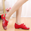 Old Beijing Cloth Shoes Summer National Style Embroidered Shoes red