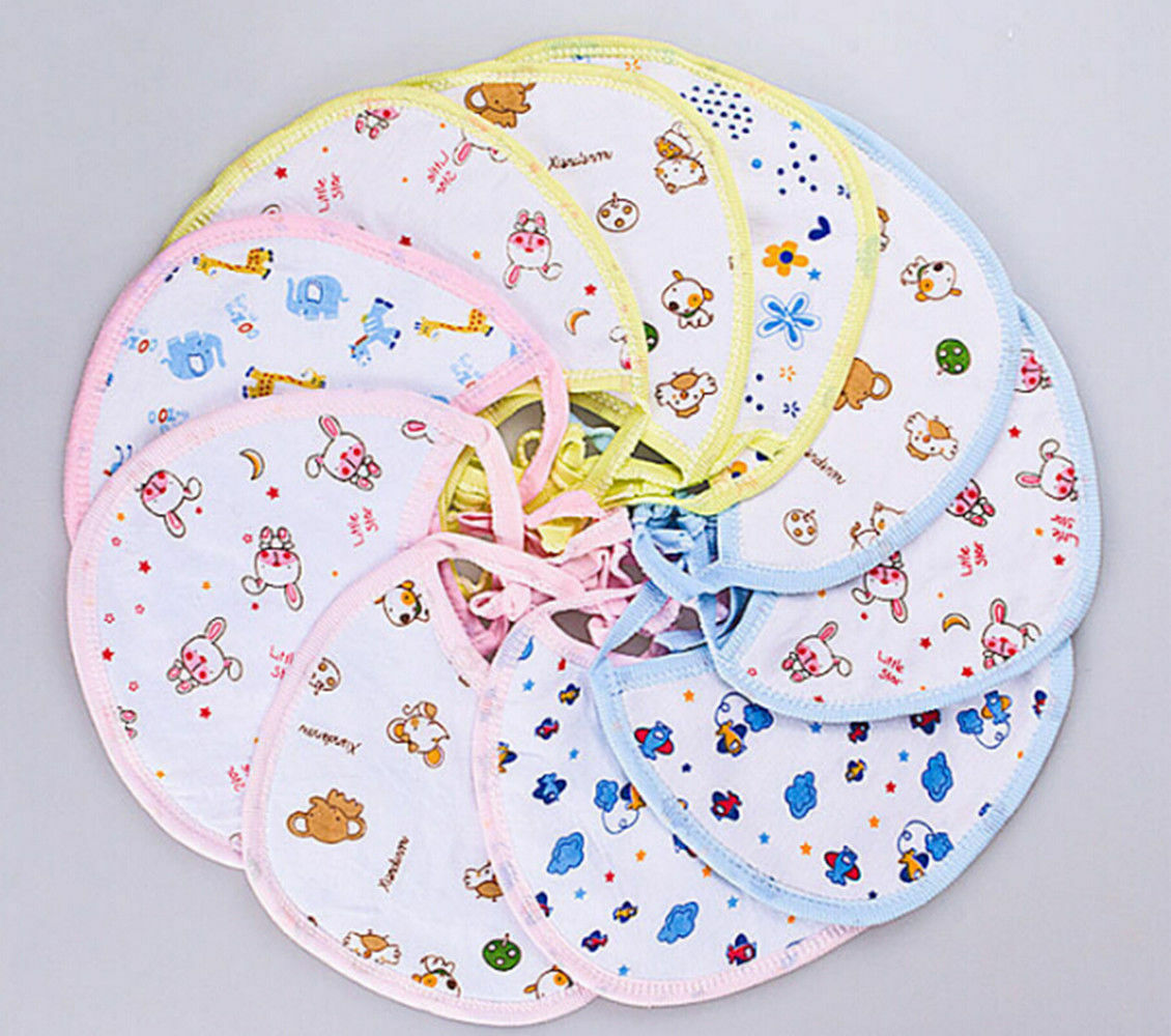 Comfortable Bib Cute Cartoon Feeding Bibs Baby Bibs 100% Cotton Saliva Towels