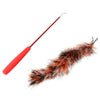 Cat Toy Luxury Tease Stick Colorful Feather