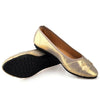 Plane Women Pointed Casual Flat Low-cut Shoes   golden
