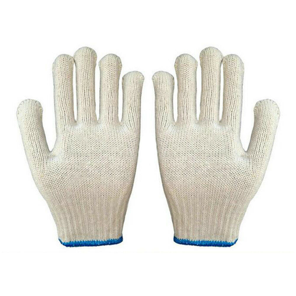 1 pair Work Universal Protection Cotton Yarn Thick Gloves 24cm