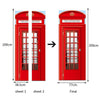 New 3D DIY PVC Waterproof  Door Wall Mural Sticker Telephone booth qd010