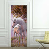 New 3D DIY PVC Waterproof  Door Wall Mural Sticker Unicorn qd058